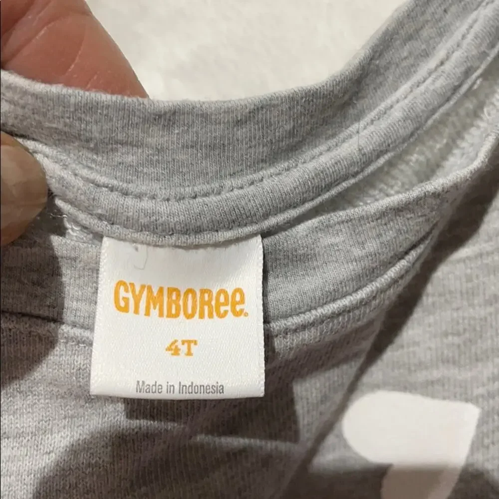 Gymboree 4 grey w/ hearts sweatshirt worn once